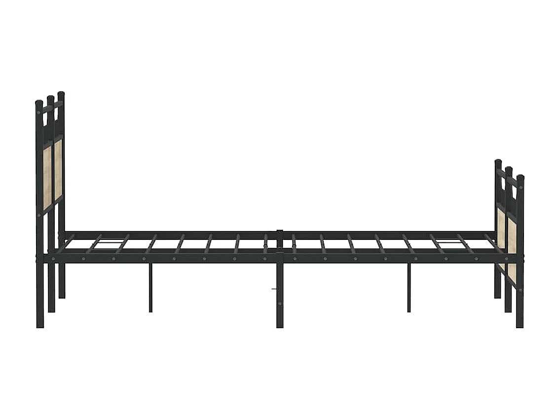 Cadre de lit sans matelas chêne sonoma 137x190 cm