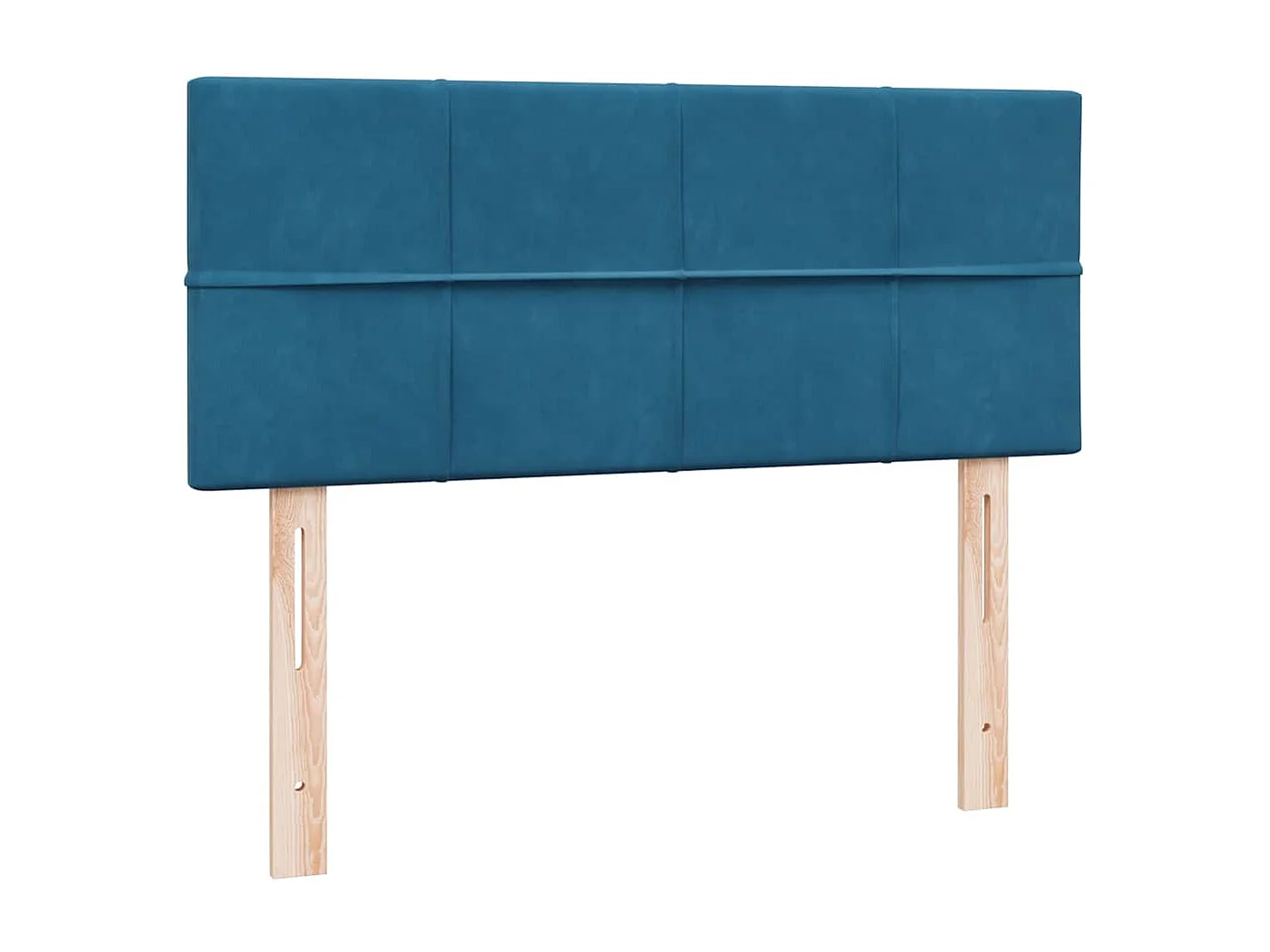 Cama com molas/colchão 120x220 cm veludo azul-escuro