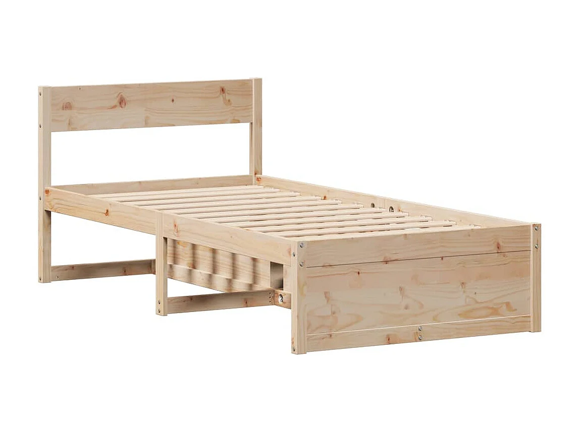 Bedframe zonder matras massief grenenhout 100x200 cm
