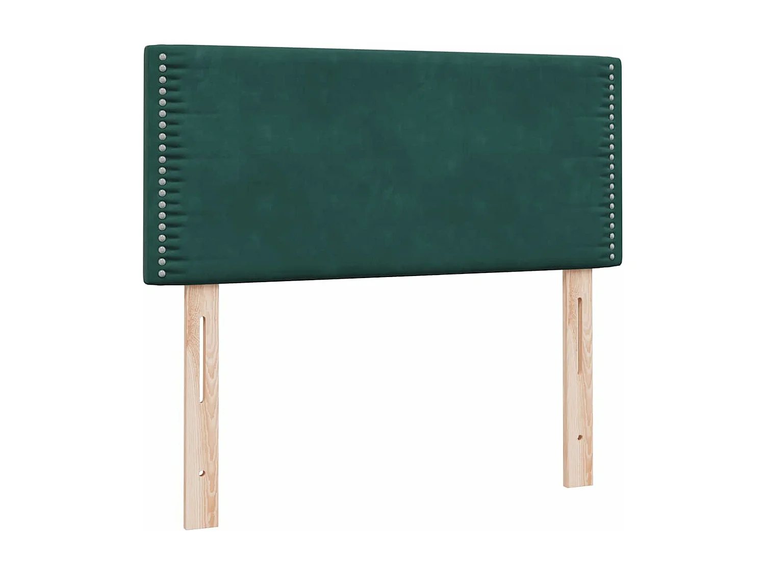 Sommier à lattes de lit et matelas vert foncé 80x220 cm velours