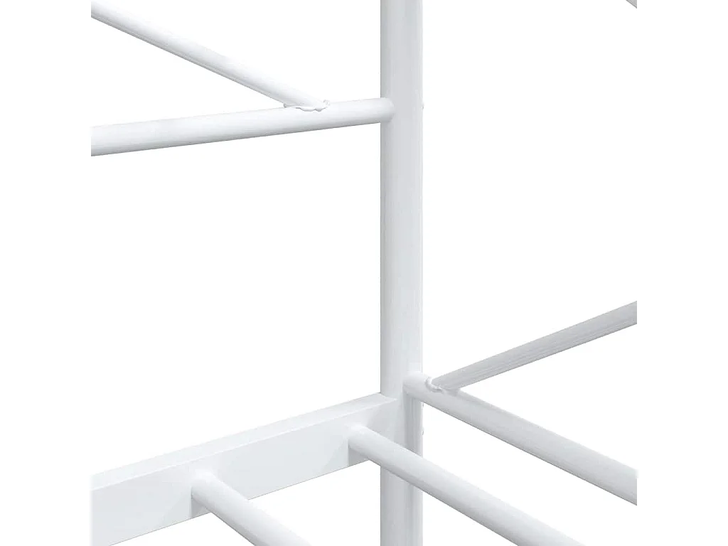 Lit de repos sans matelas blanc 90x190 cm acier