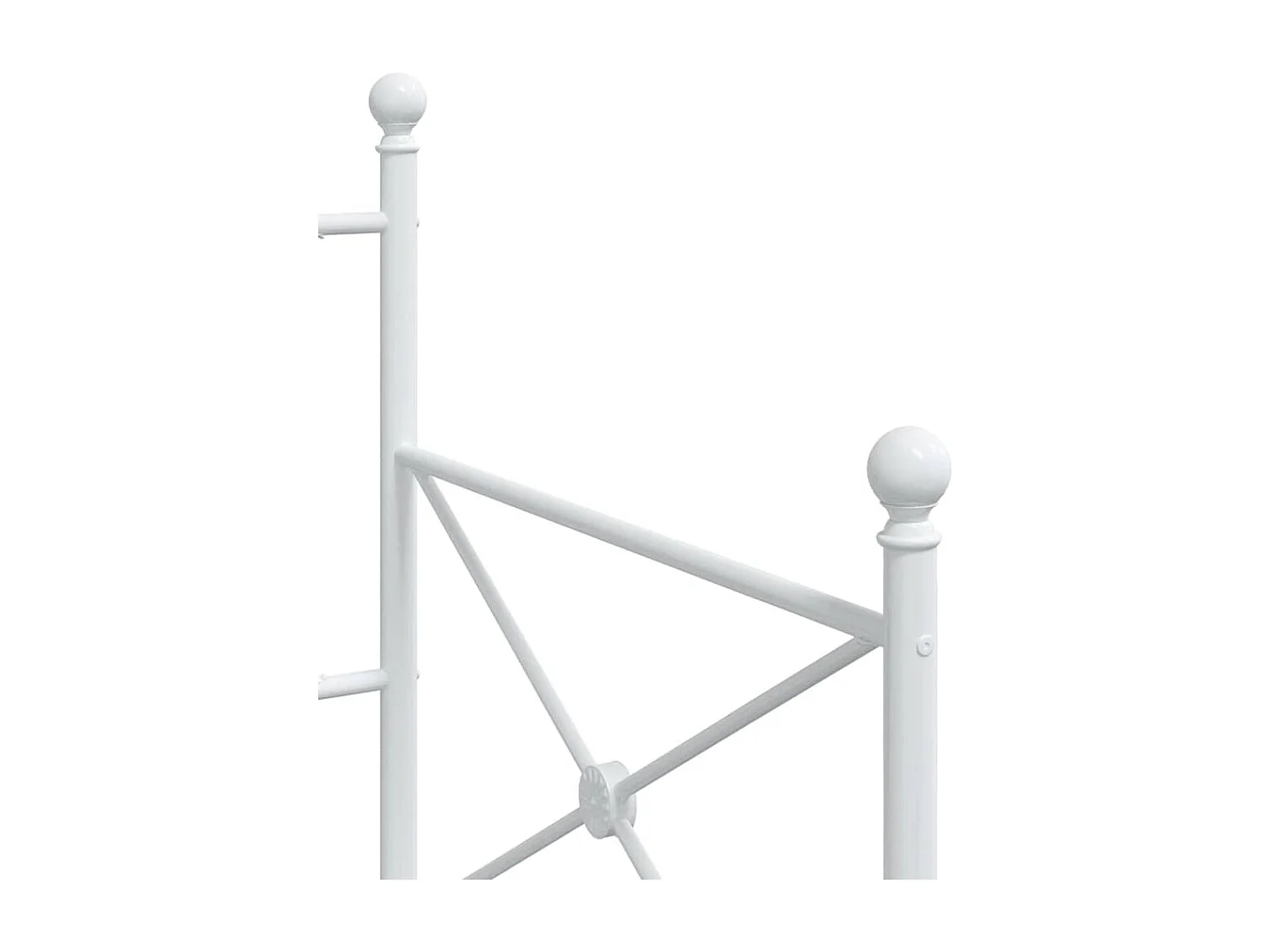 Lit de repos sans matelas blanc 90x190 cm acier