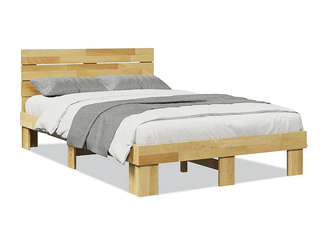 Cadre de lit avec tête de lit sans matelas 120x190 cm