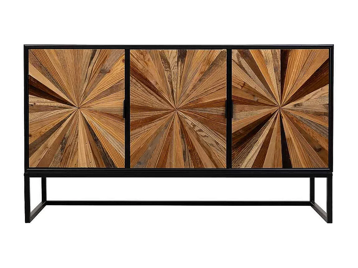 Buffet en bois marron 120x34x70