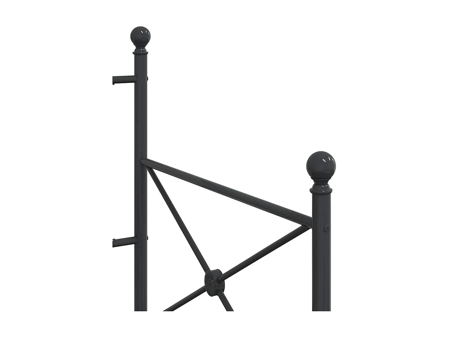 Lit de repos sans matelas noir 90x200 cm acier