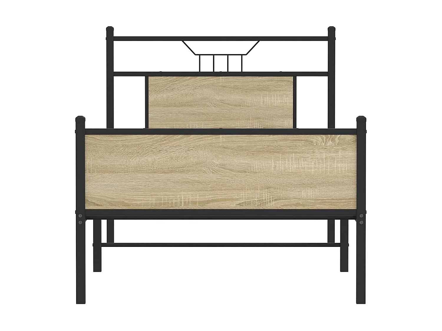 Cadre de lit sans matelas chêne sonoma 90x190 cm