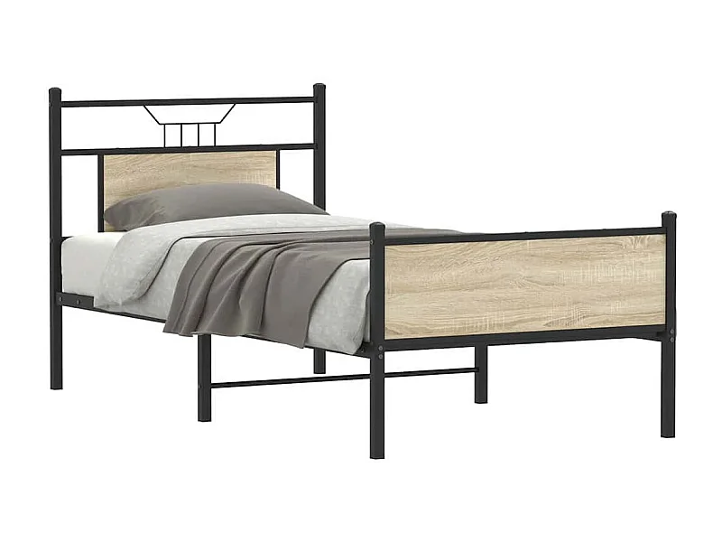 Bedframe zonder matras hout sonoma eikenkleurig 90x190 cm