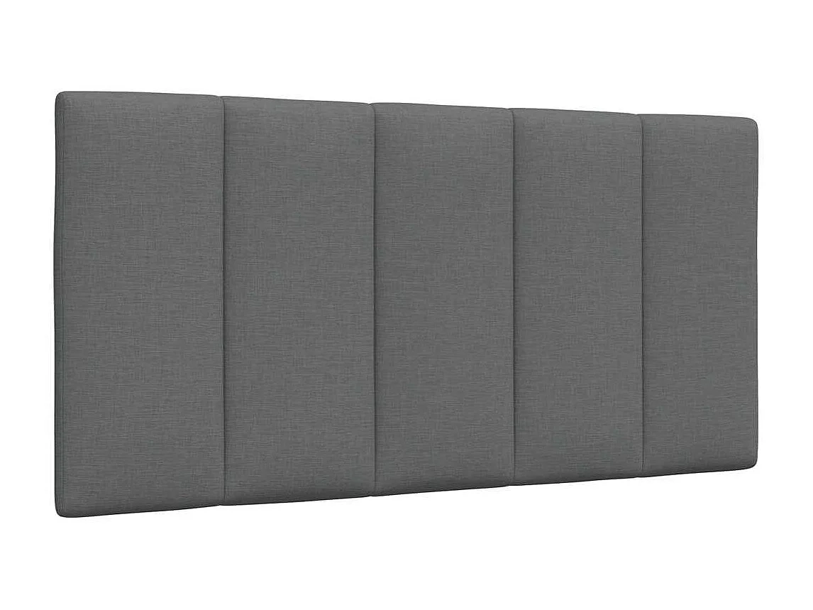 Cadre de lit sans matelas gris foncé 100x200 cm tissu