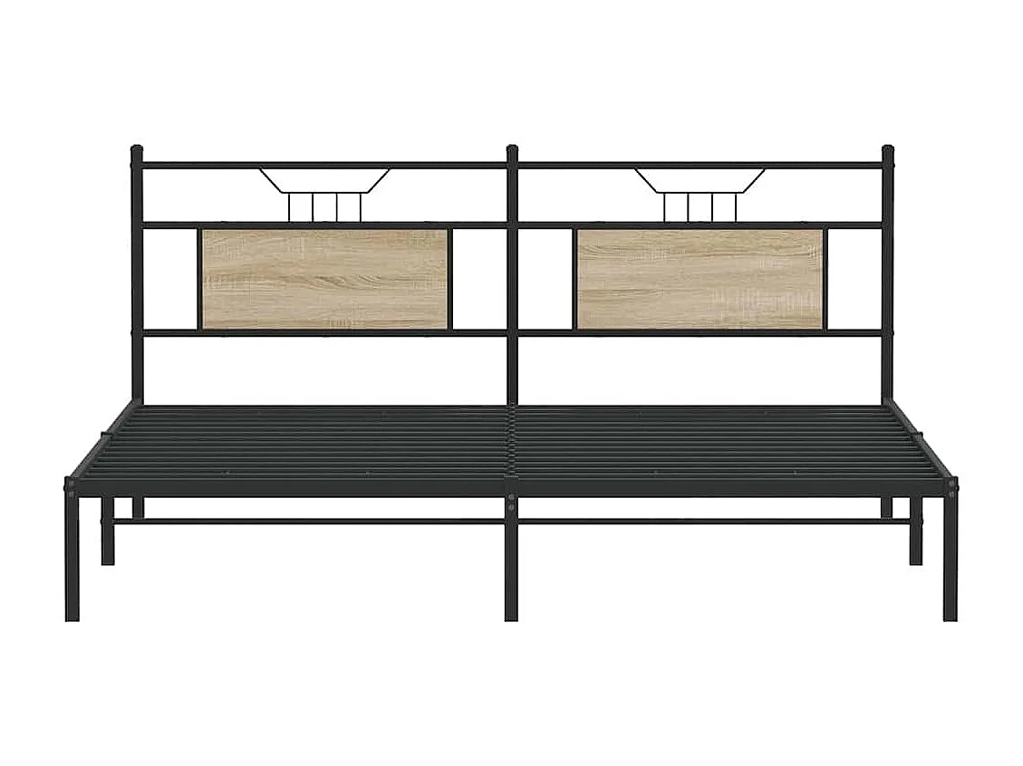 Bedframe zonder matras hout sonoma eikenkleurig 160x200 cm