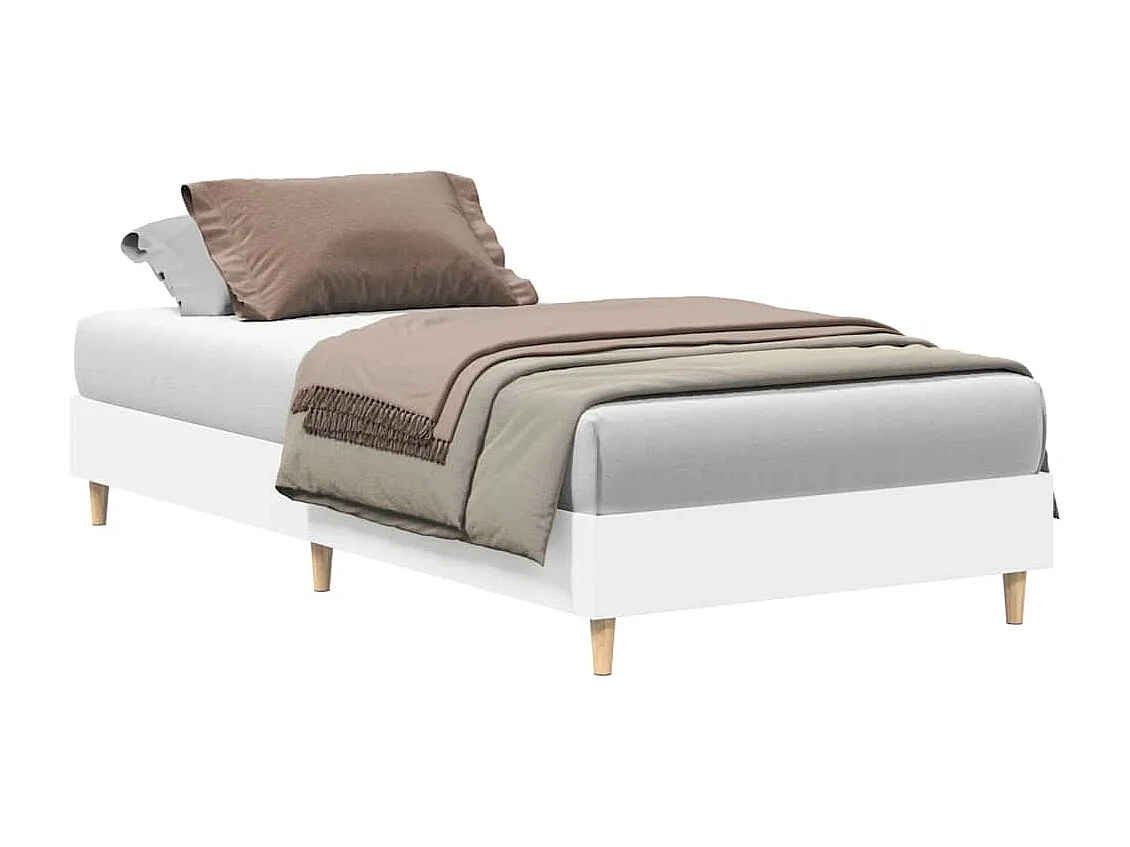 Estrutura cama sem colchão 75x190 cm derivados de madeira branco