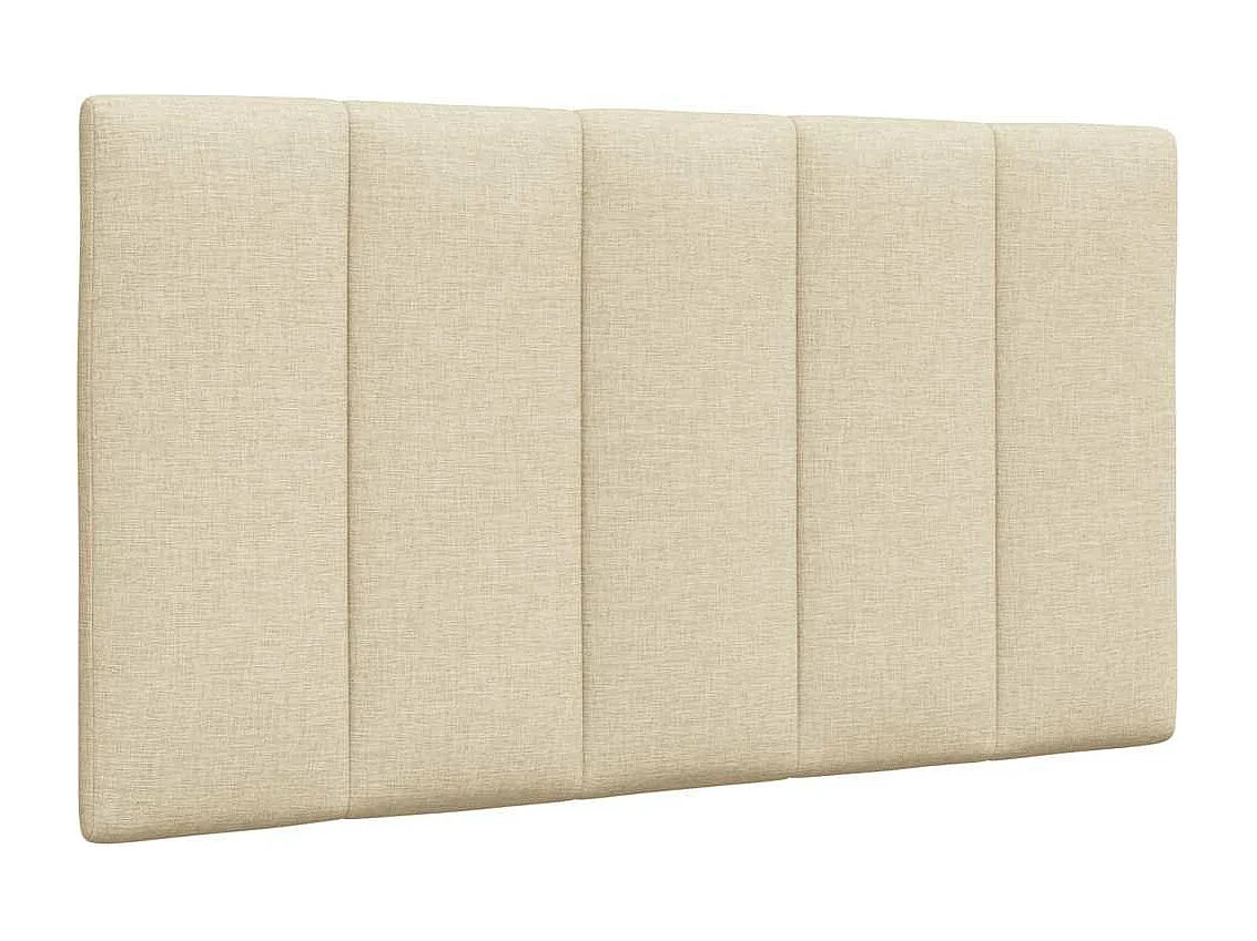 Bedframe zonder matras "Hanko" 90x190 cm stof crèmekleurig
