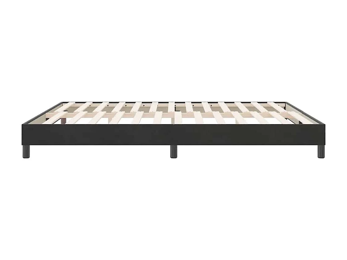 Bedframe zonder matras 180x220 cm fluweel zwart
