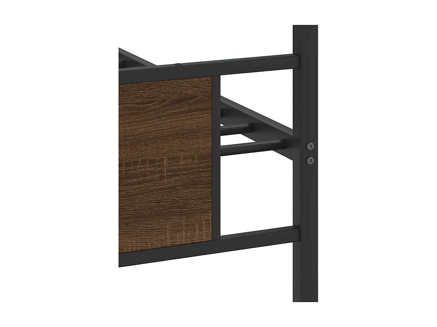 Cadre de lit sans matelas chêne marron 75x190cm bois ingénierie