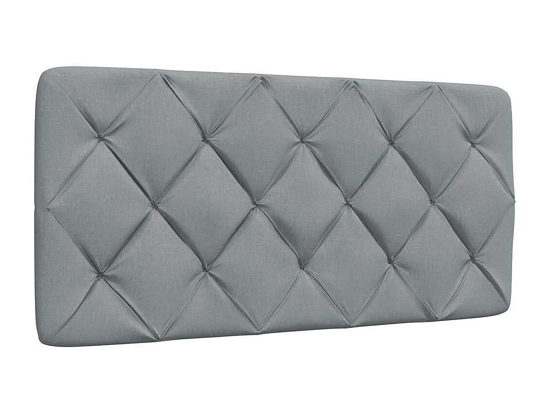 Bedframe zonder matras 100x200 cm stof lichtgrijs