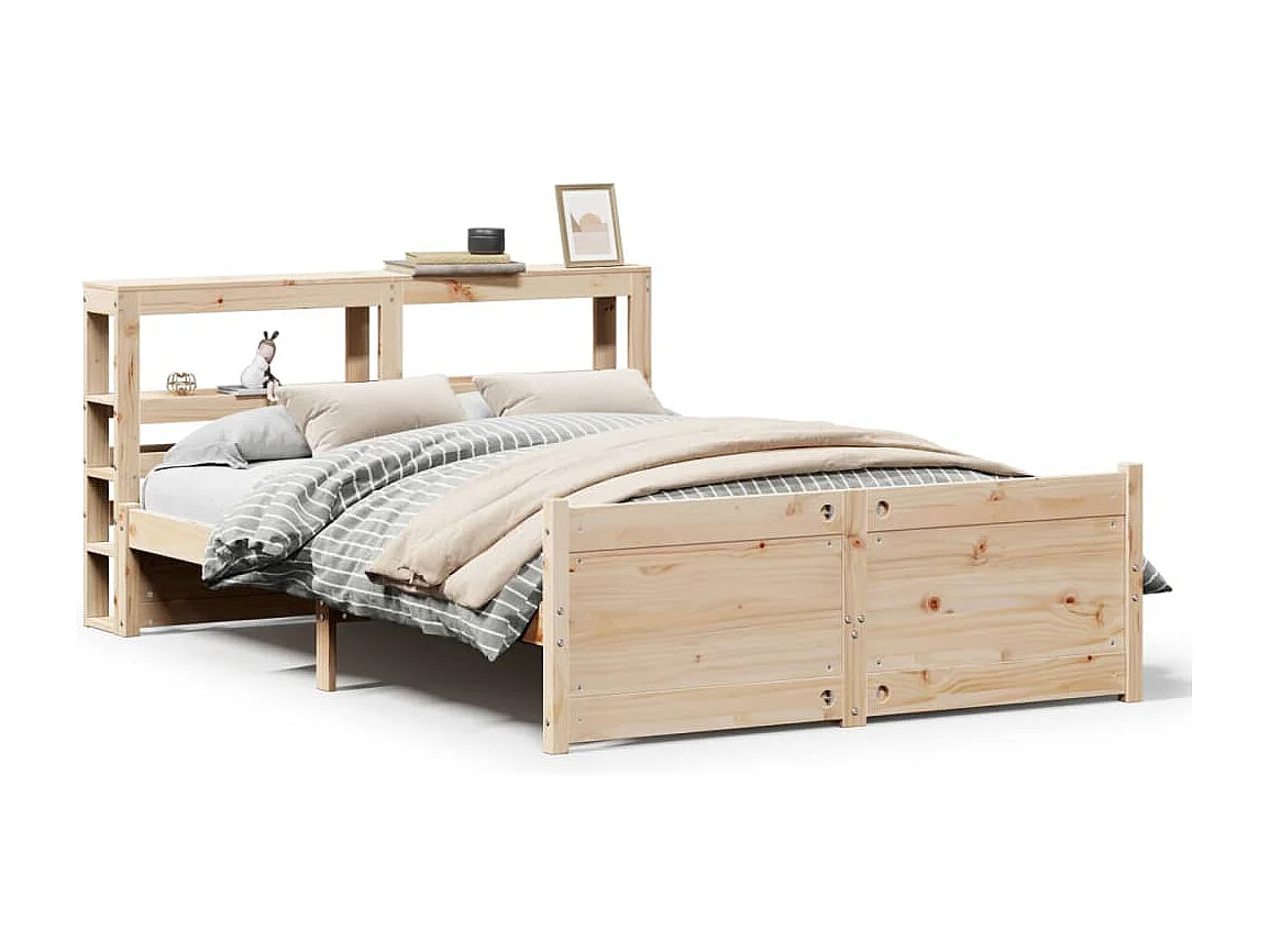 Cadre de lit avec tête de lit sans matelas 140x200 cm