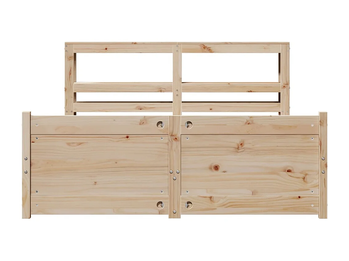 Cadre de lit avec tête de lit sans matelas 140x200 cm