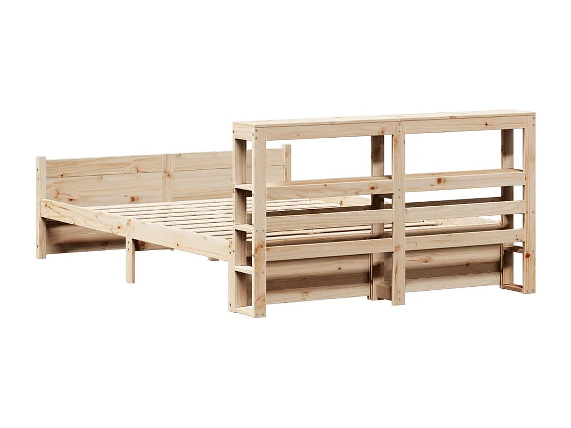 Cadre de lit avec tête de lit sans matelas 140x200 cm