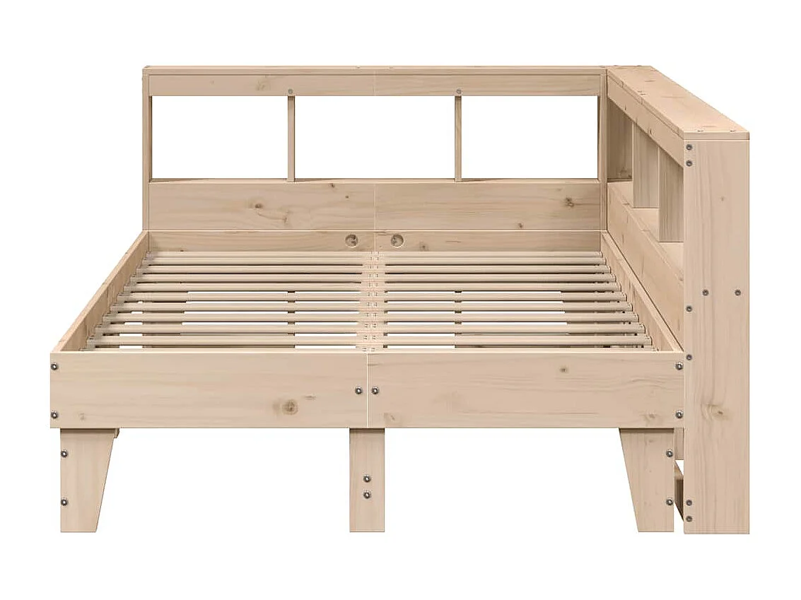 Cama com estante sem colchão 120x190 cm pinho maciço