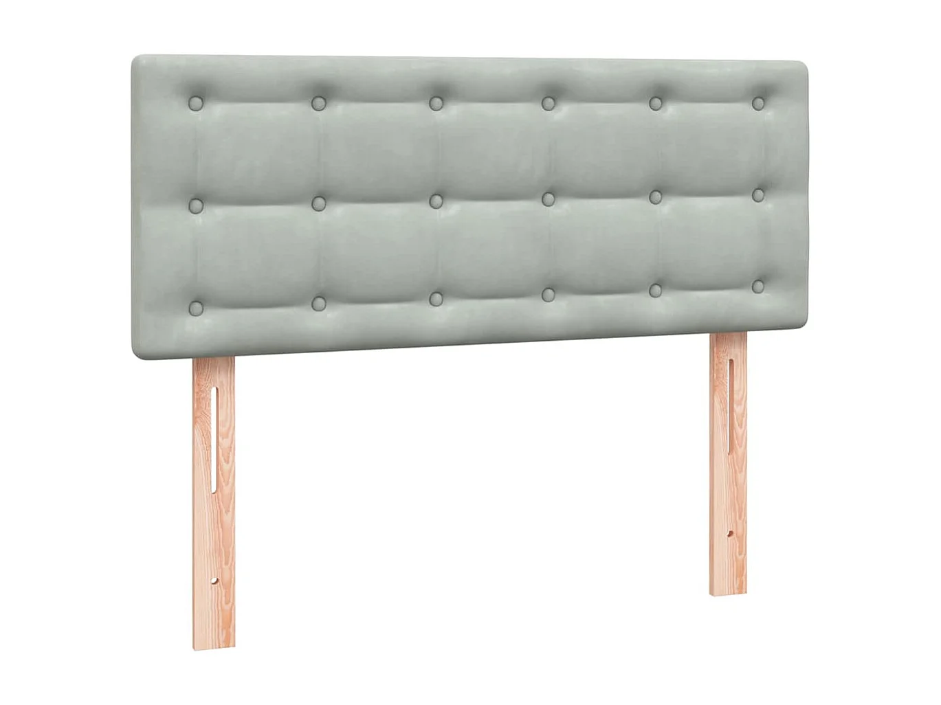 Cama boxspring com colchão 120x220 cm veludo cinzento-claro