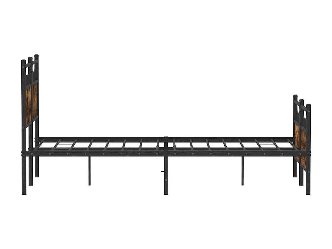 Bedframe zonder matras hout gerookt eikenkleurig 120x200 cm