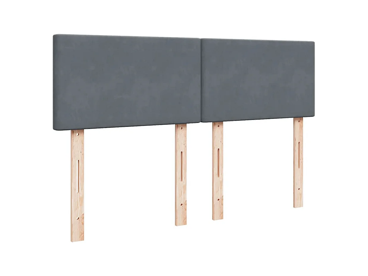 Estructura cama otomana con colchón gris oscuro 140x200cm