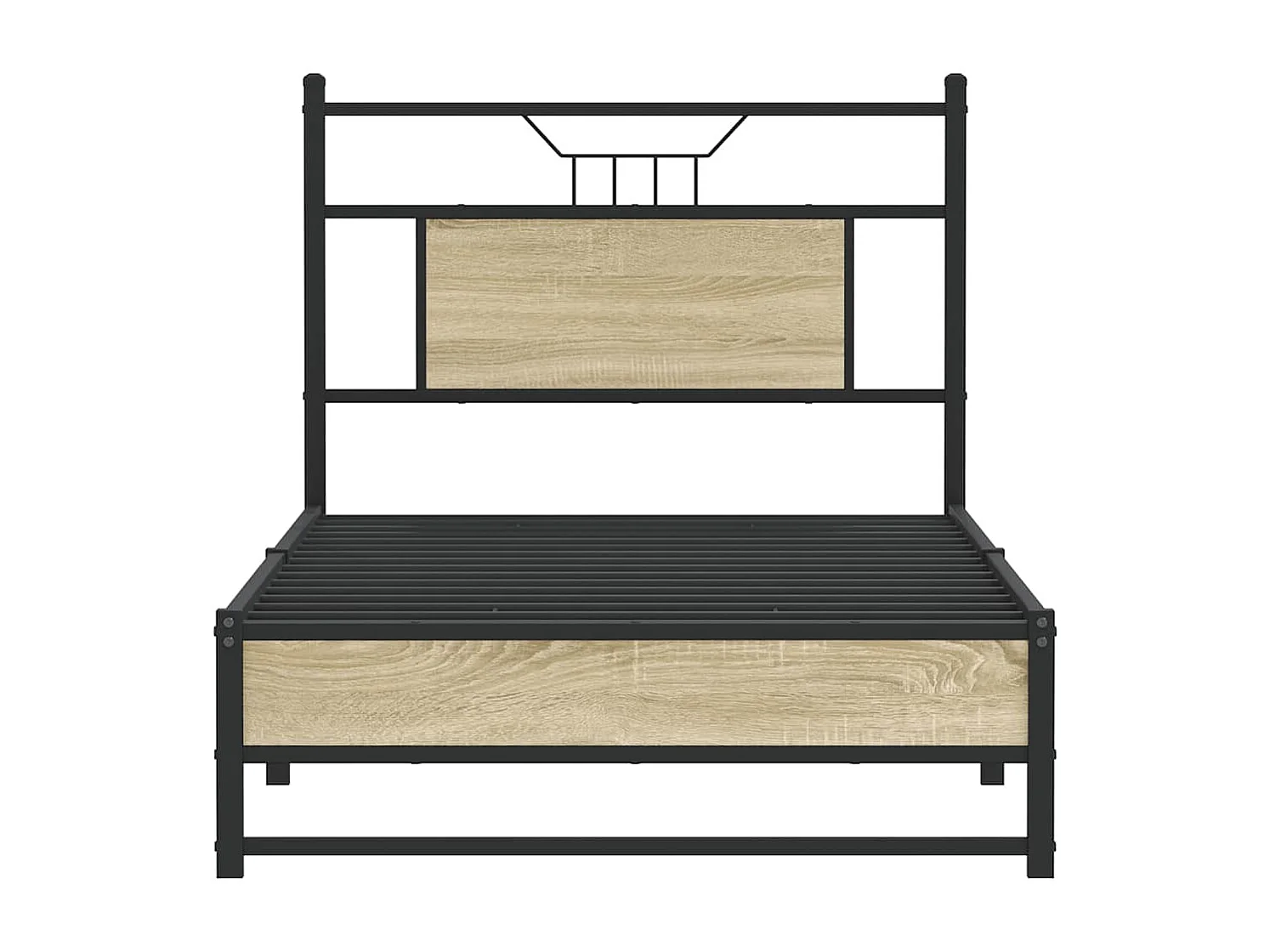 Cadre de lit sans matelas chêne sonoma 90x200 cm