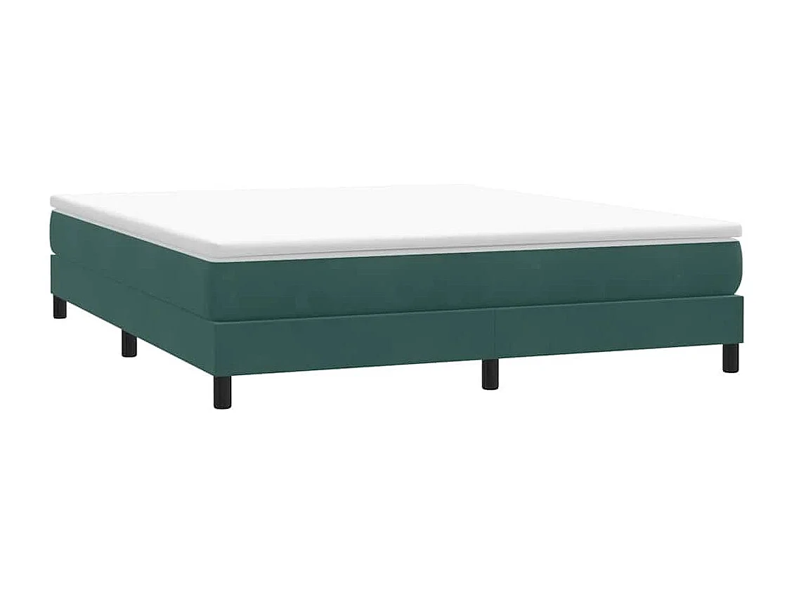 Sommier à lattes de lit sans matelas vert foncé 180x220 cm