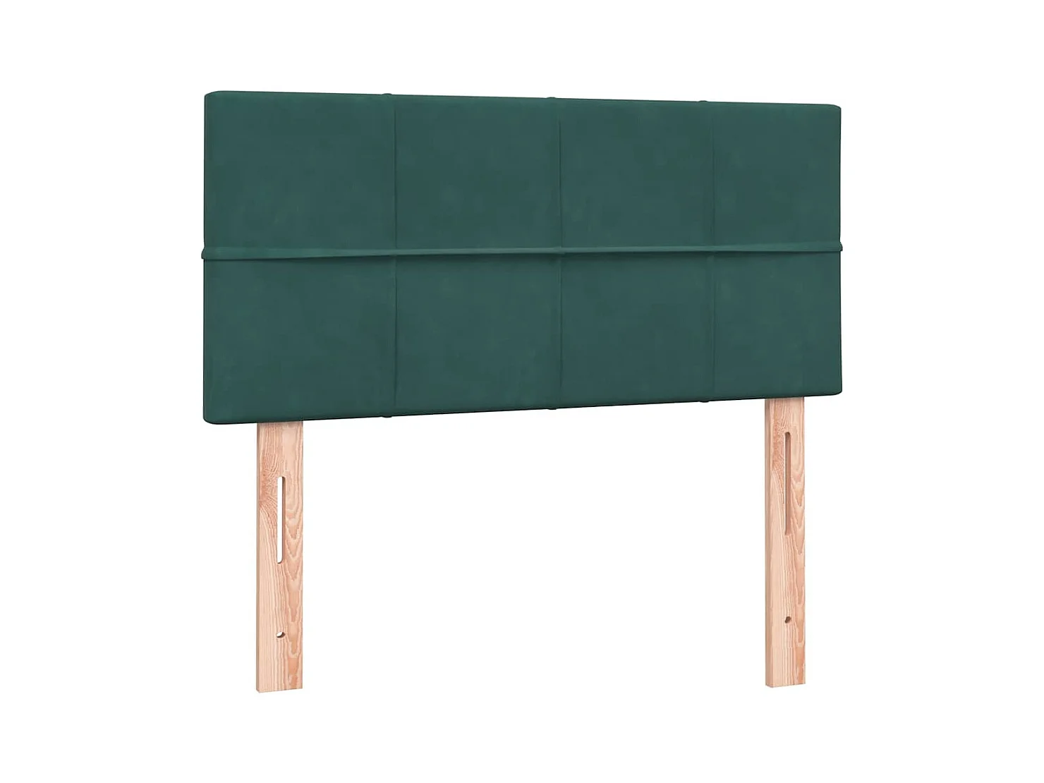 Sommier à lattes de lit et matelas vert foncé 80x220 cm velours