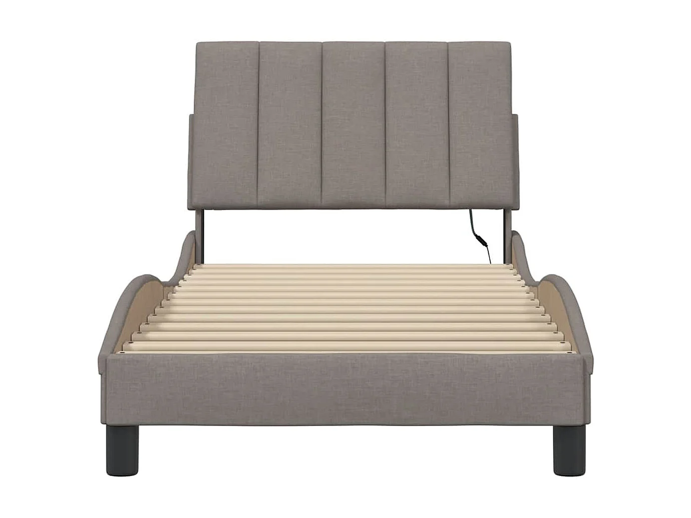 Bedframe zonder matras "Hanko" 90x200 cm stof taupe