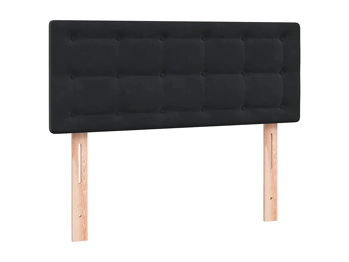 Boxspring met matras fluweel zwart 120x210 cm