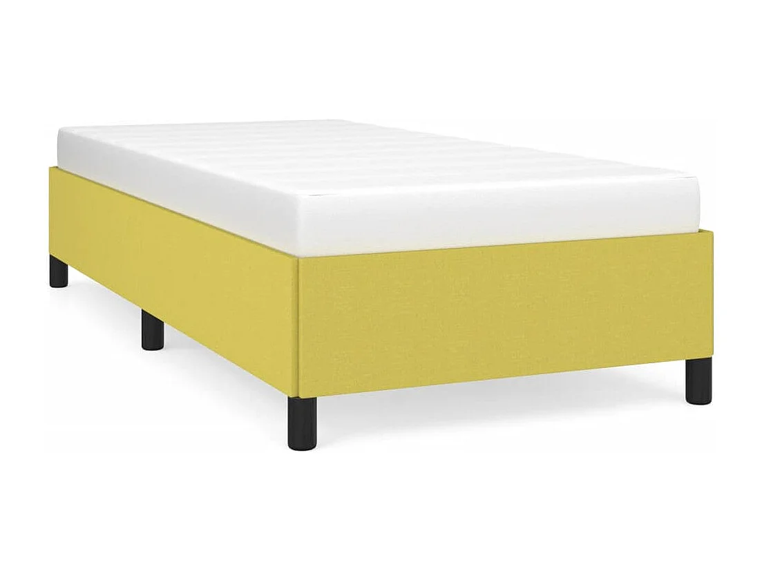 Cadre de lit Vert 90x190 cm Tissu