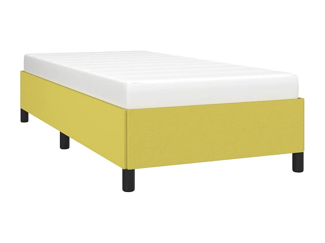 Cadre de lit Vert 90x190 cm Tissu