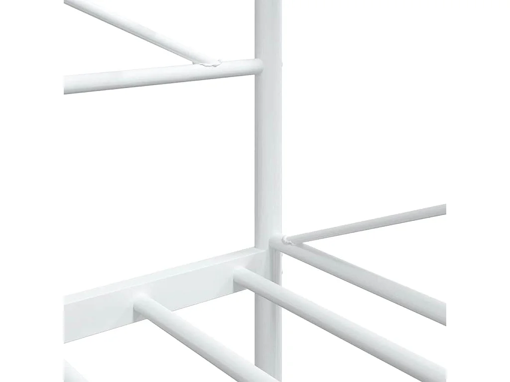 Lit de repos sans matelas blanc 107x203 cm acier