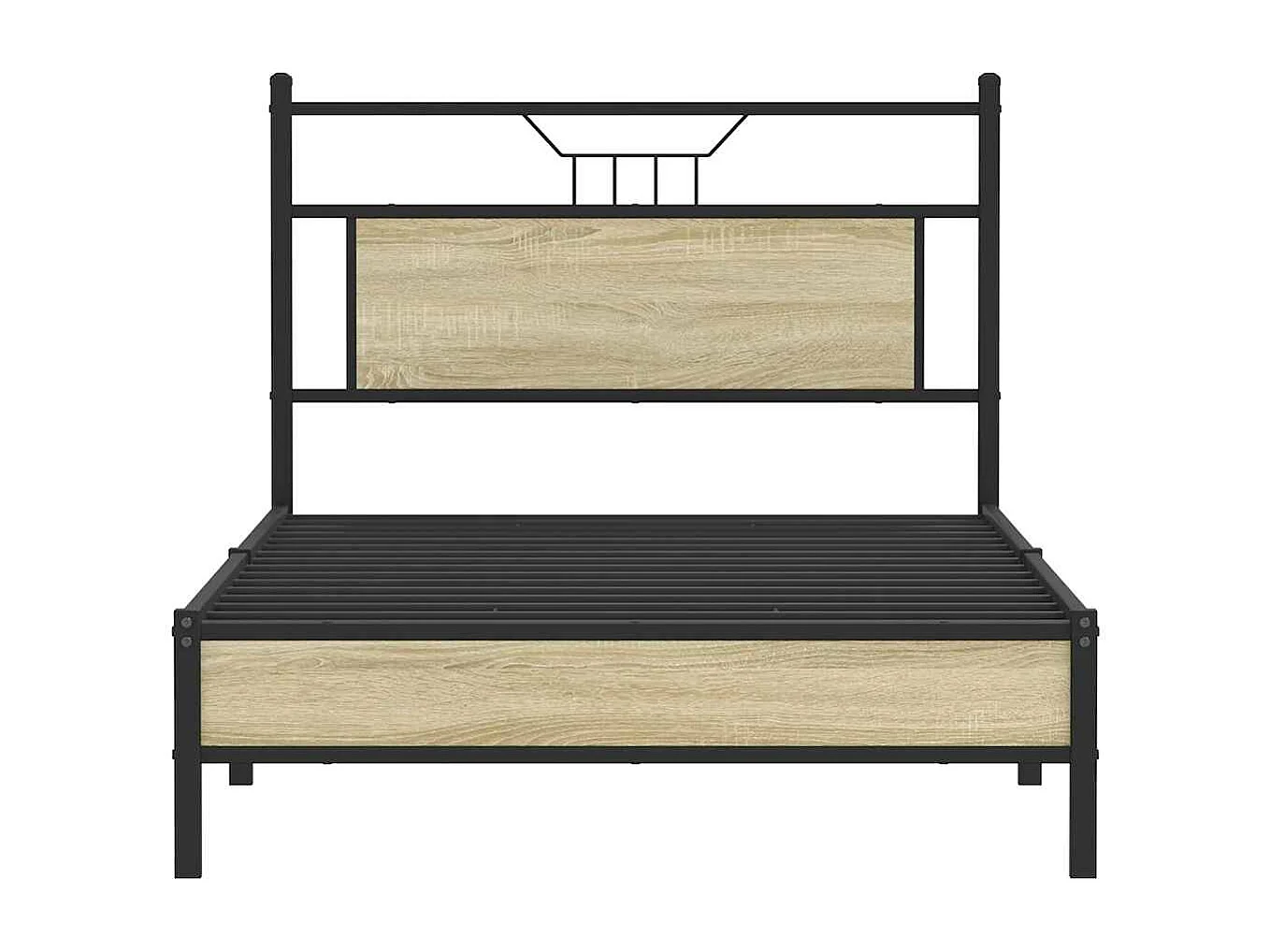 Estructura de cama sin colchón madera roble Sonoma 100x190 cm