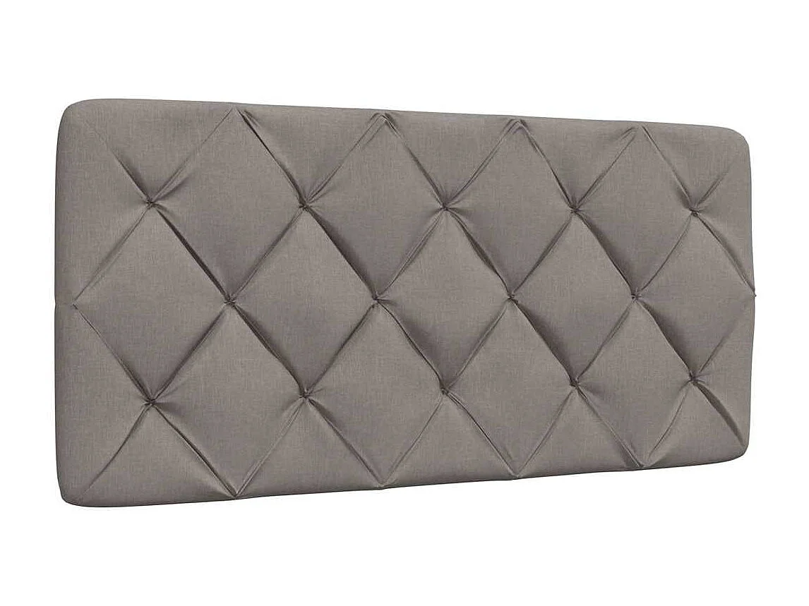 Cadre de lit sans matelas taupe 100x200 cm tissu