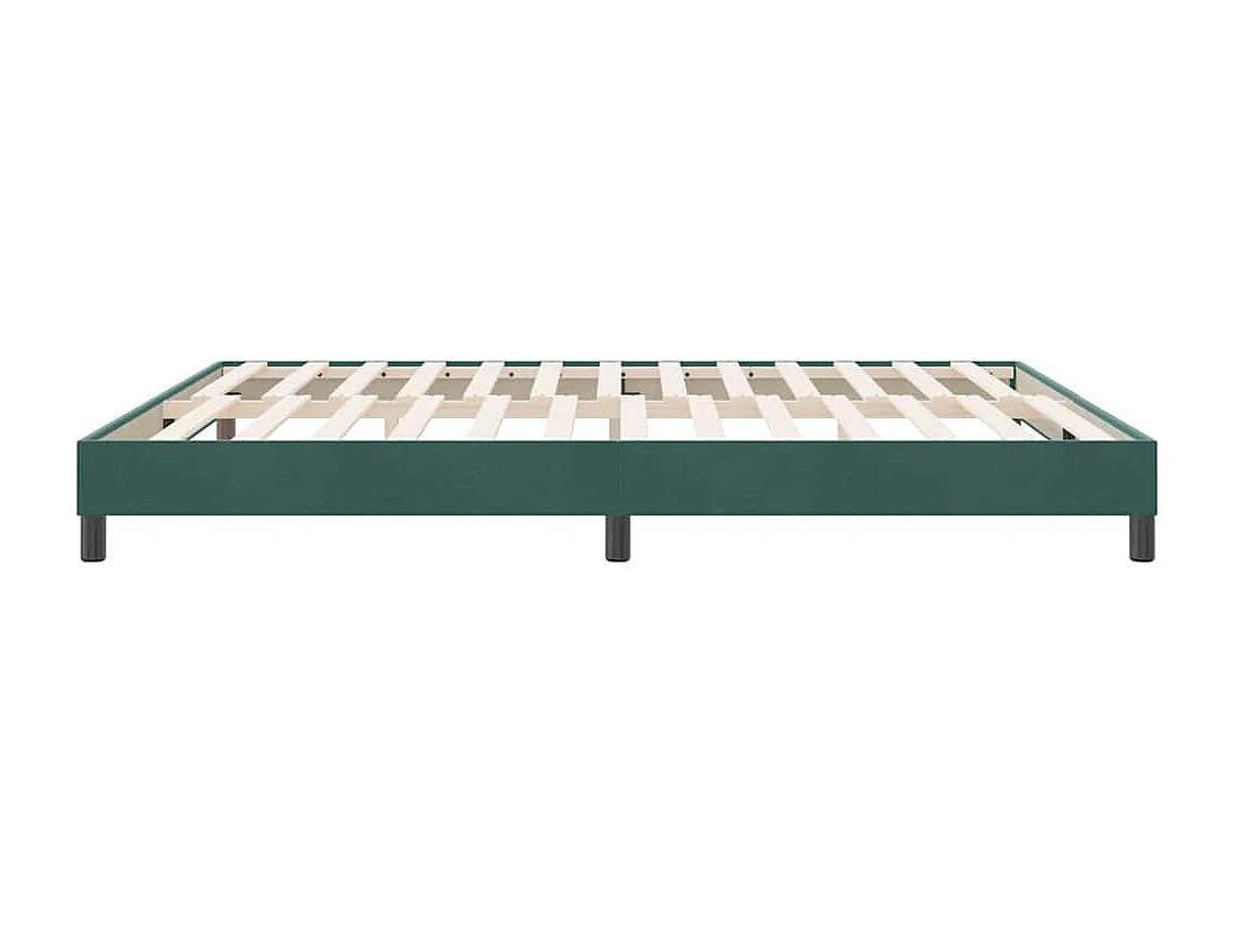 Boxspring zonder matras fluweel donkergroen 180x210 cm