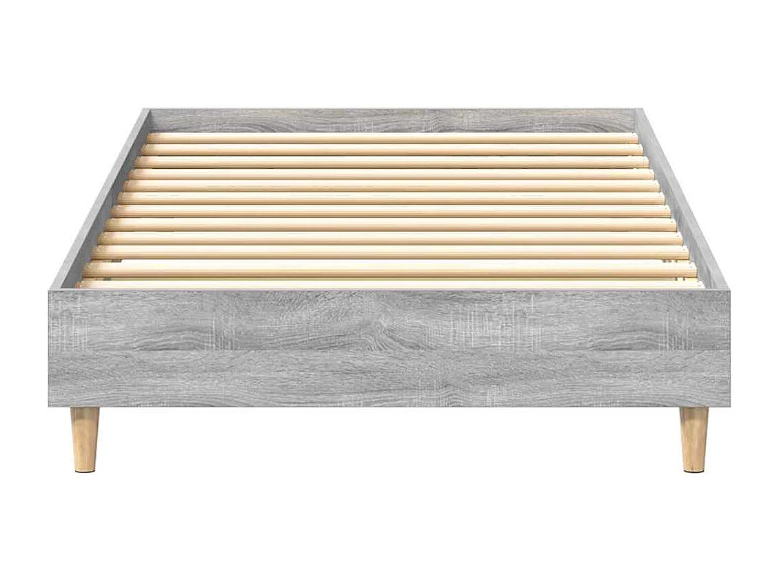 Cadre de lit sans matelas sonoma gris 100x200 cm