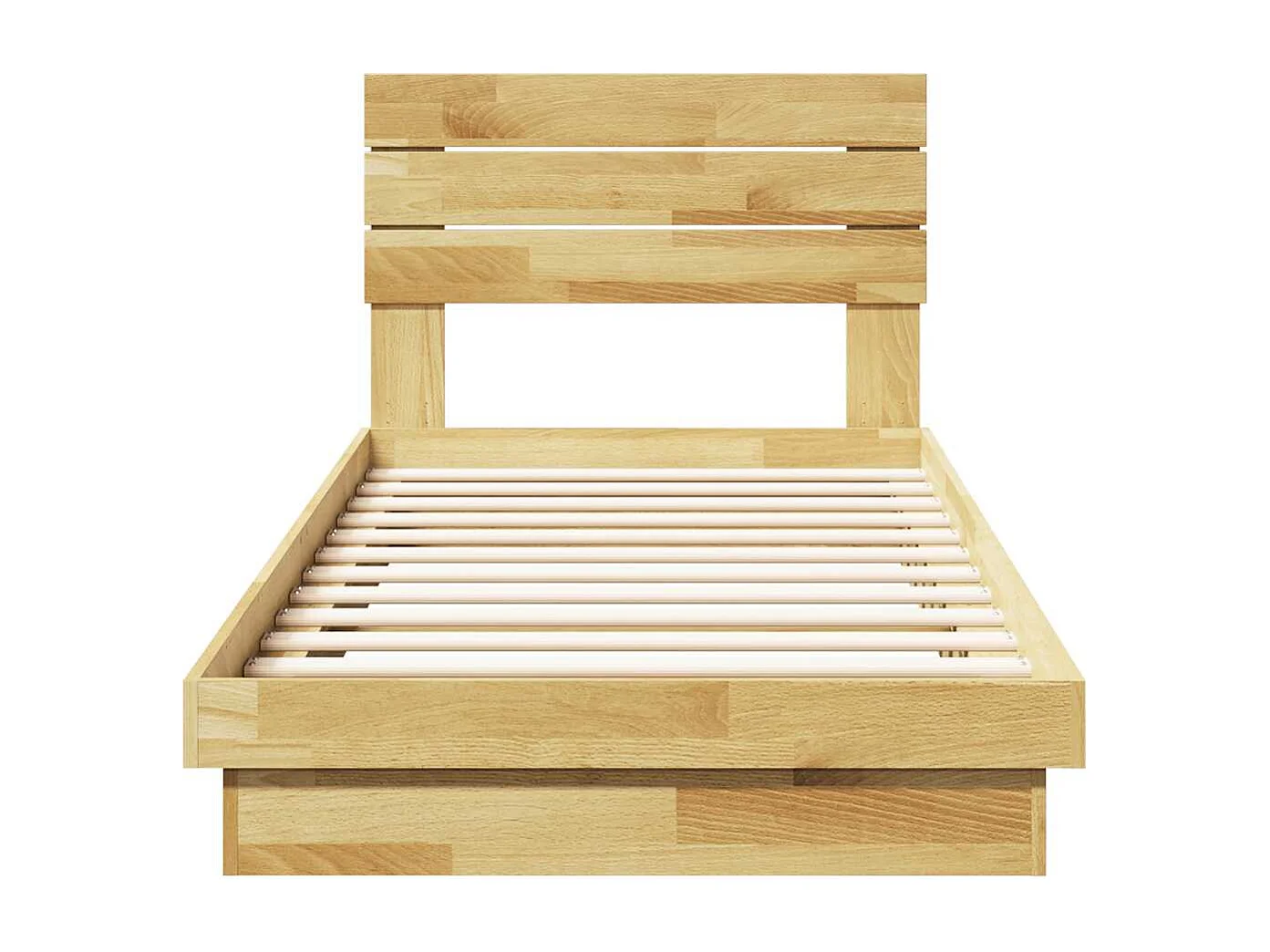 Estructura de cama con cabecero sin colchón 90x190 cm