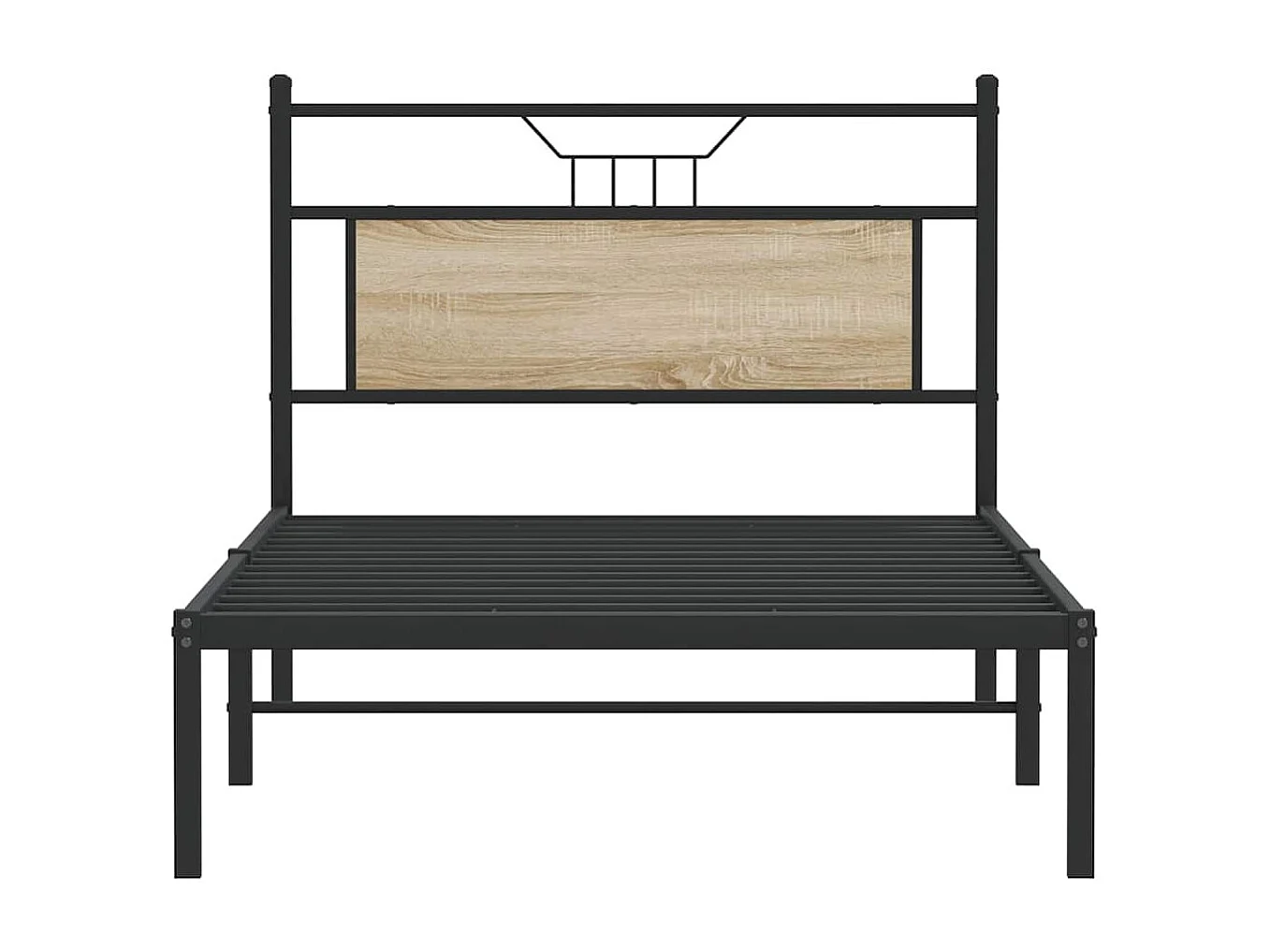 Cadre de lit sans matelas chêne sonoma 107x203 cm