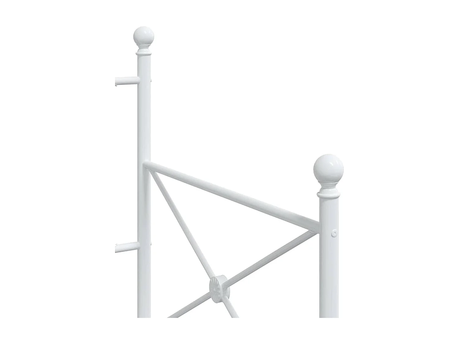 Lit de repos sans matelas blanc 80x200 cm acier