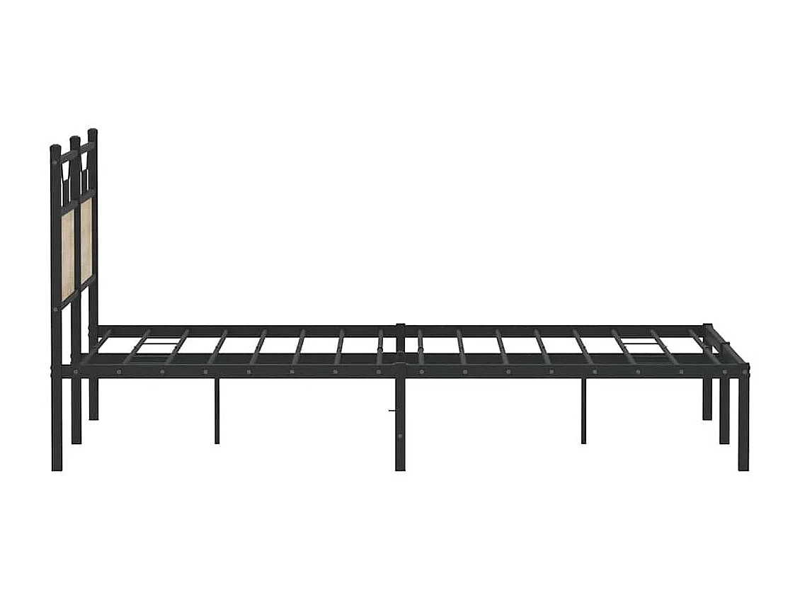 Cadre de lit sans matelas chêne sonoma 140x190 cm