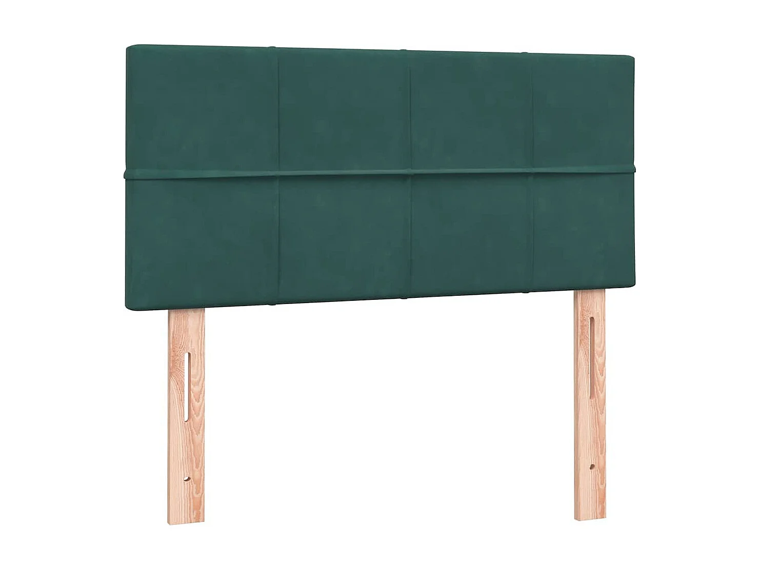 Boxspring met matras fluweel donkergroen 90x210 cm