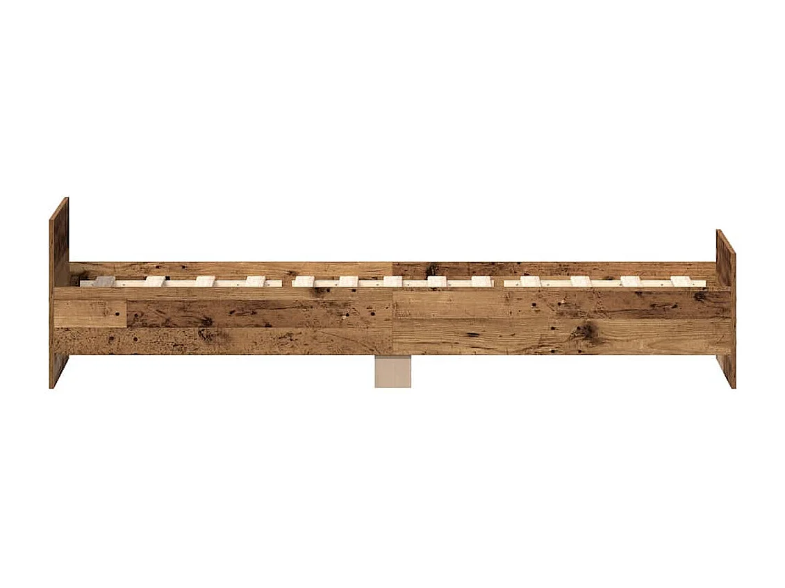 Cadre de lit sans matelas vieux bois 90x200 cm bois ingénierie