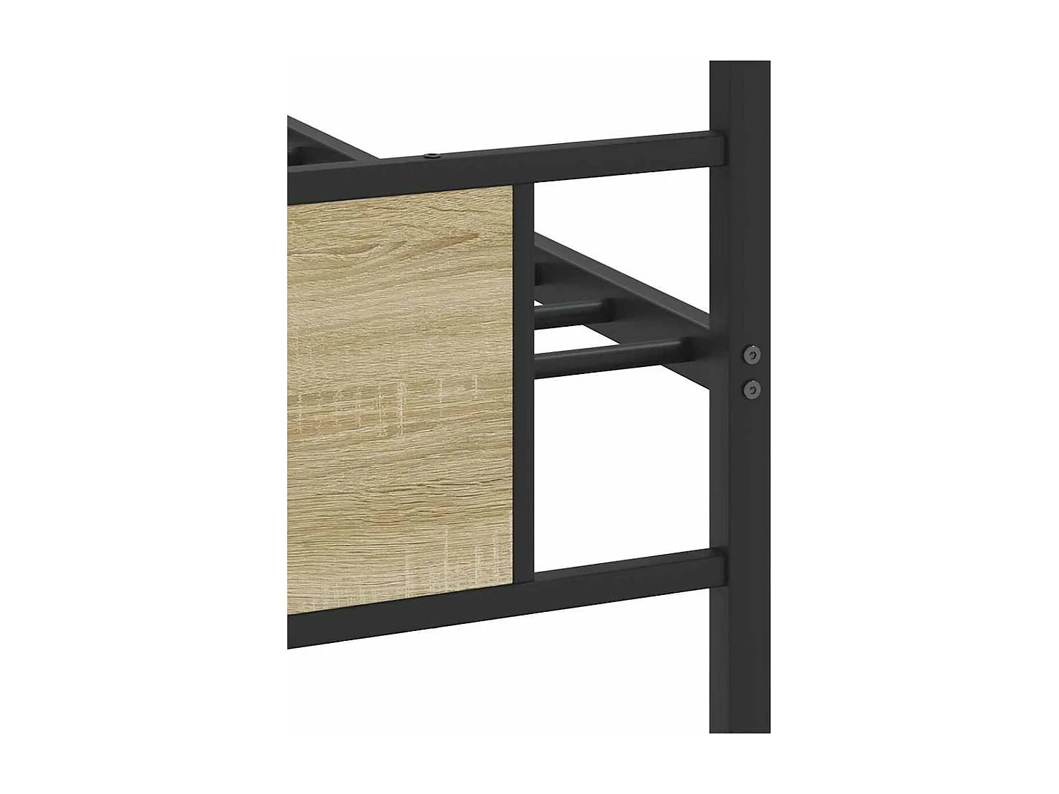 Cadre de lit sans matelas chêne sonoma 75x190 cm