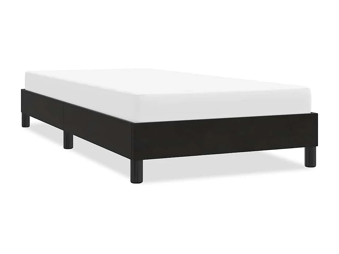 Cadre de lit sans matelas noir 90x220 cm velours