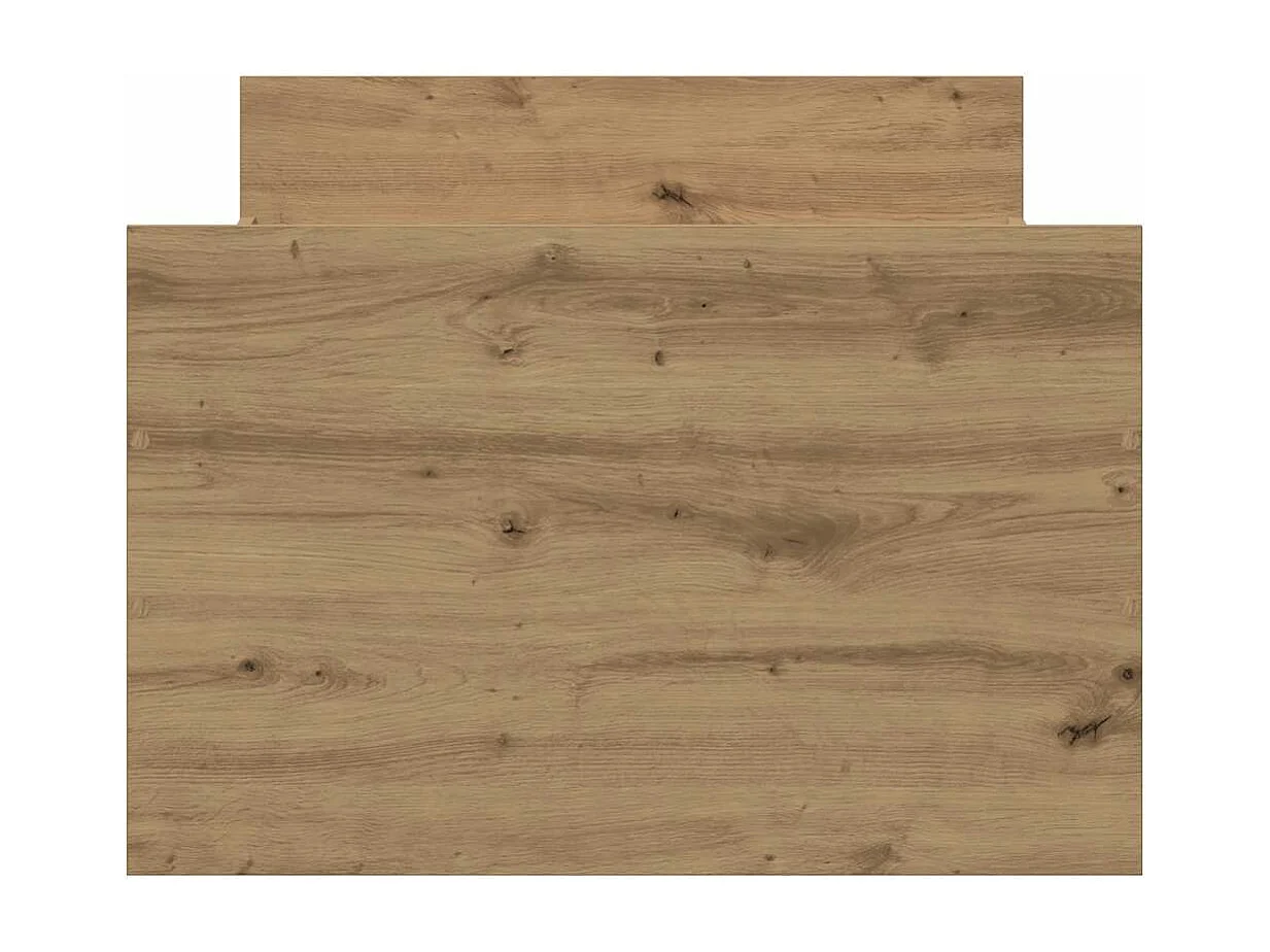 Bedframe zonder matras spaanplaat artisanaal eikenkleurig