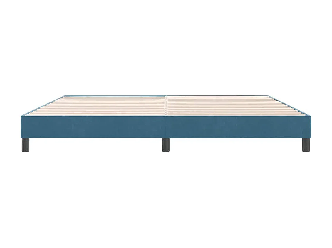 Bedframe zonder matras 180x220 cm fluweel donkerblauw