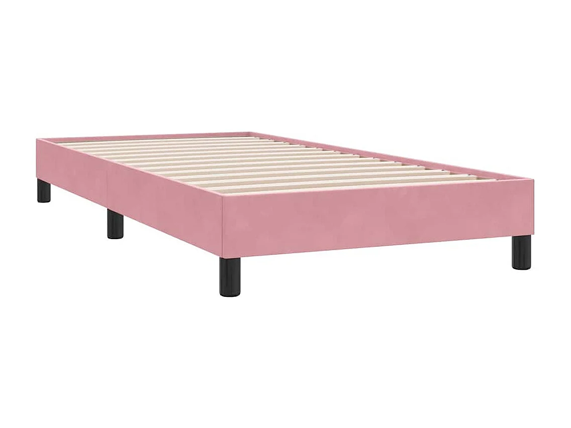 Bedframe zonder matras 100x220 cm fluweel roze