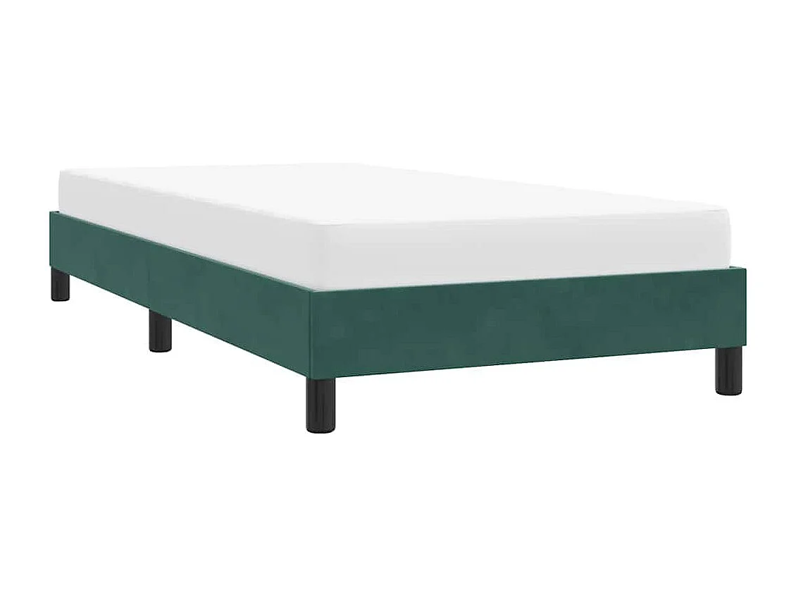 Bedframe zonder matras 90x220 cm fluweel donkergroen