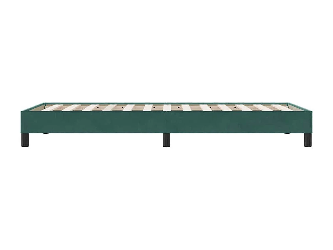 Bedframe zonder matras 90x220 cm fluweel donkergroen
